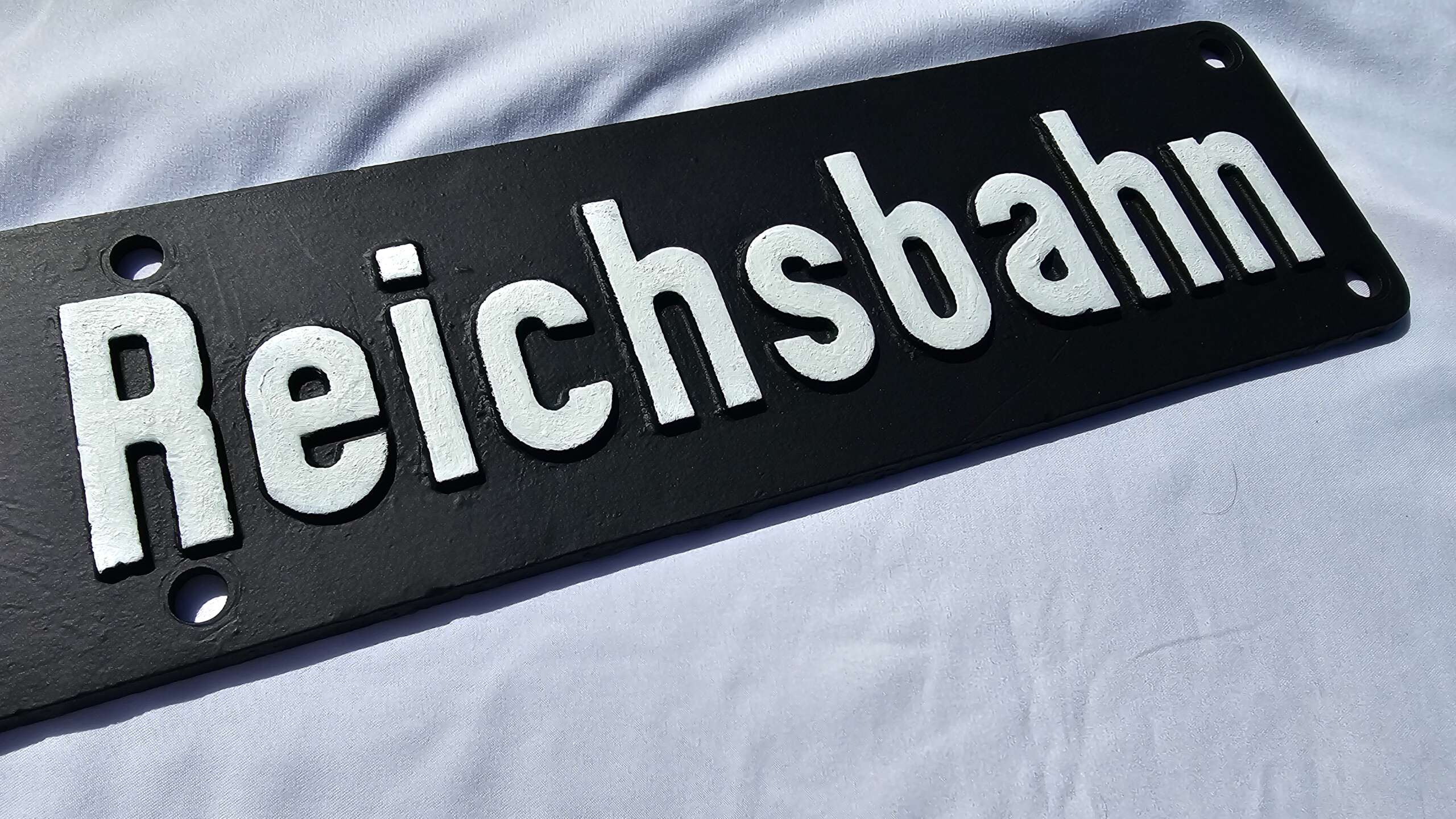 Original Third Reich Deutsche Reichsbahn Train Engine Plaque - Image 6