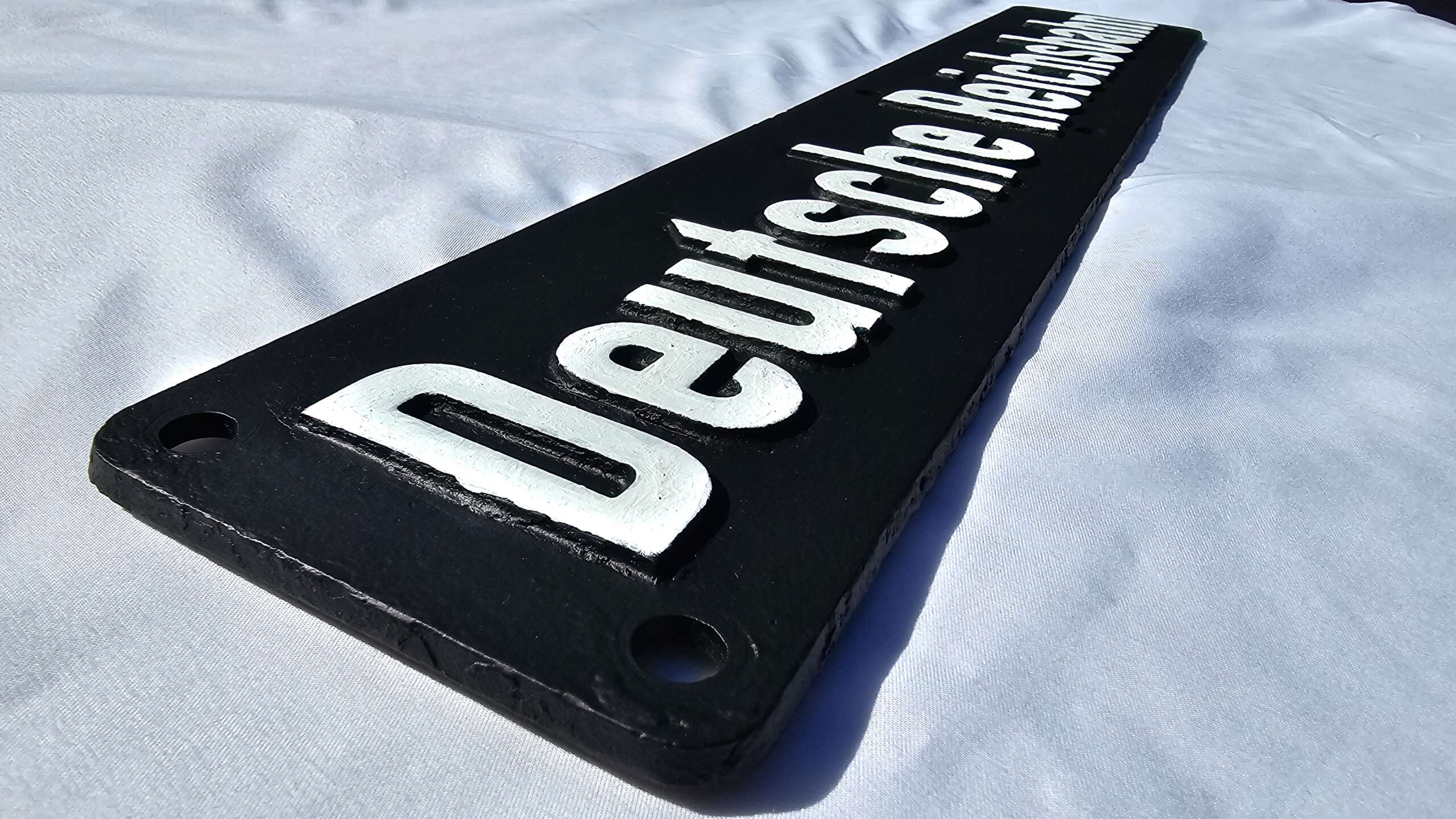 Original Third Reich Deutsche Reichsbahn Train Engine Plaque - Image 8