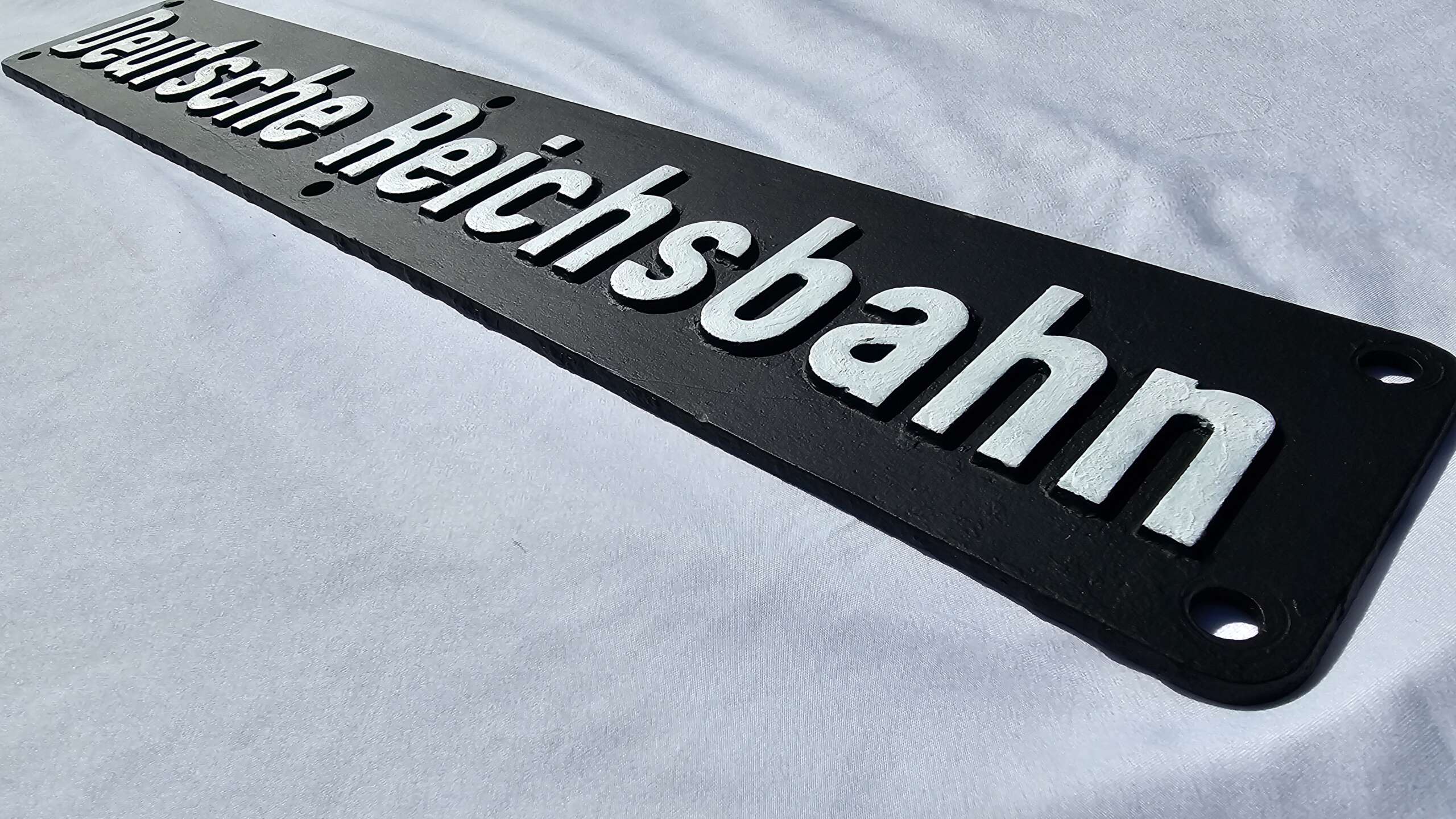 Original Third Reich Deutsche Reichsbahn Train Engine Plaque - Image 9