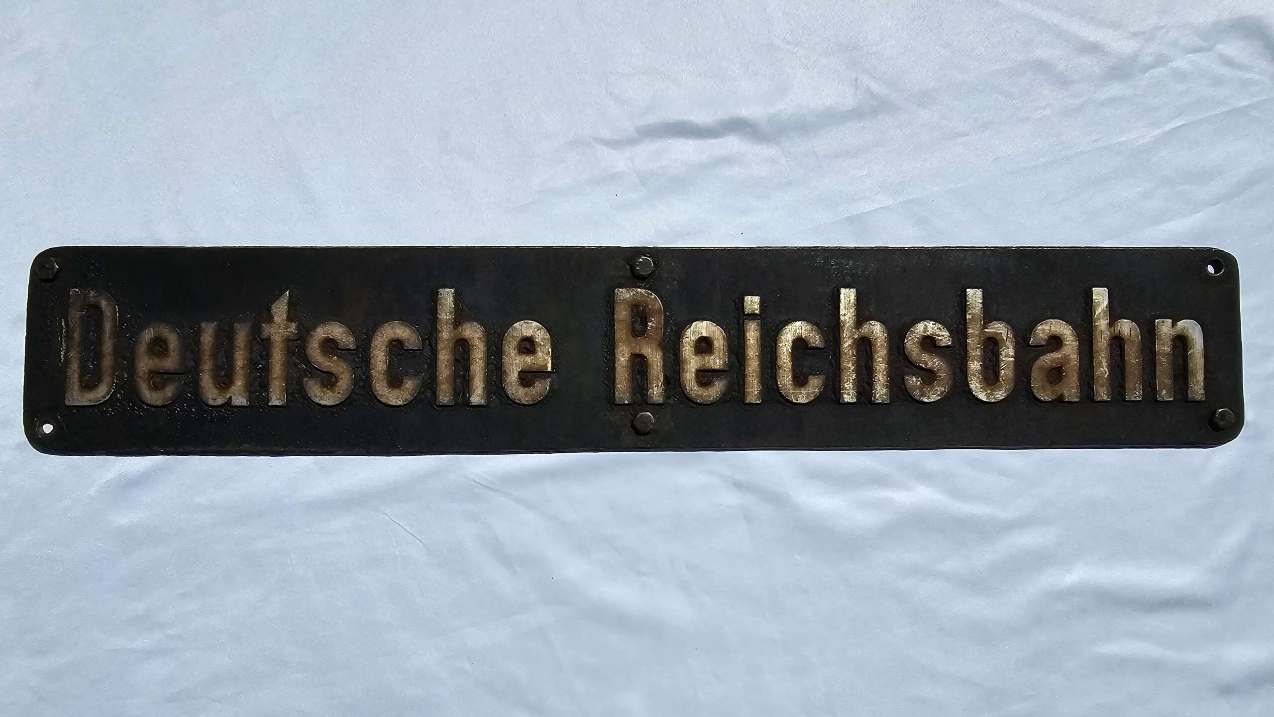 Original Third Reich Deutsche Reichsbahn Train Engine Plaque #2