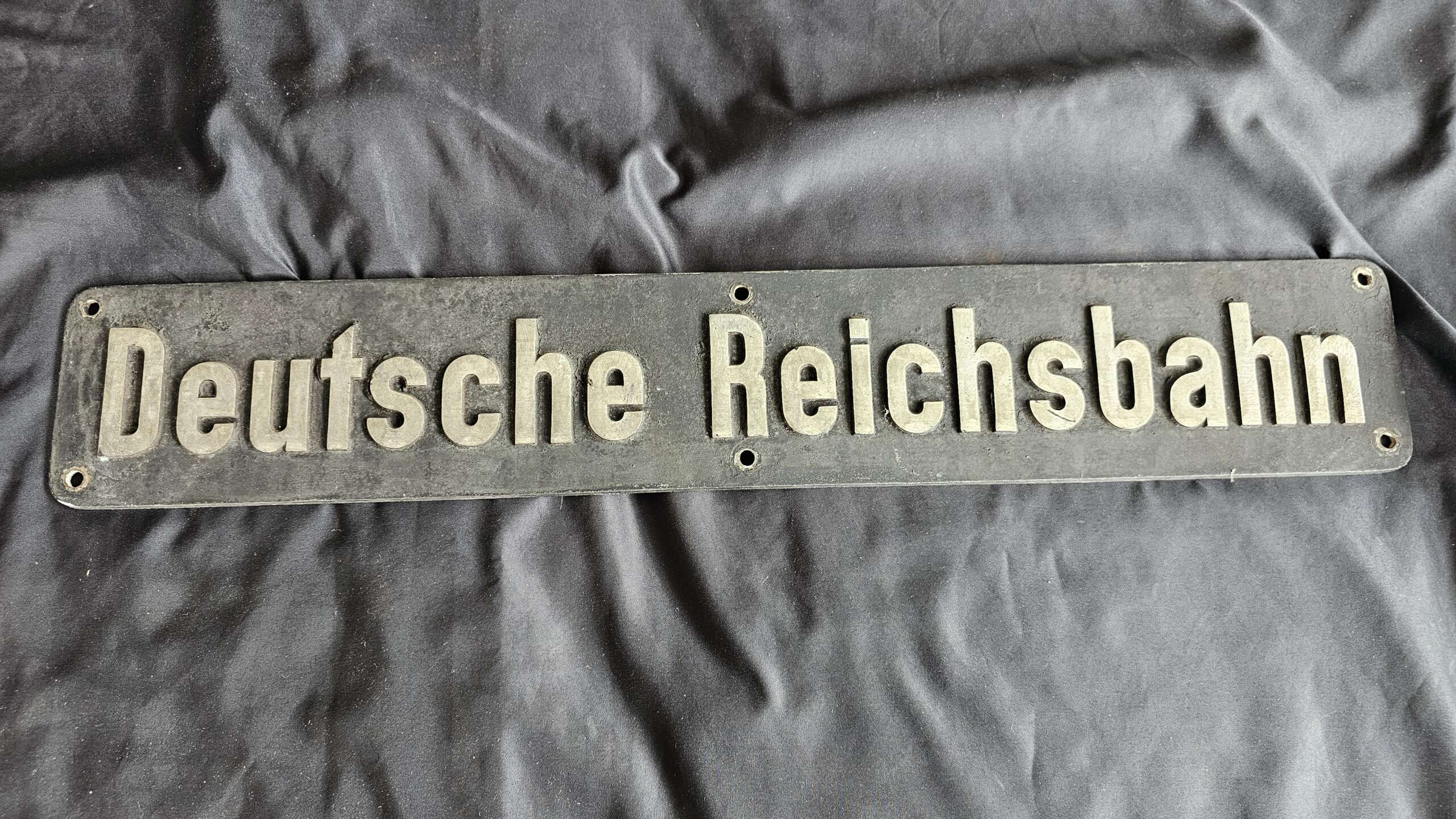 Original Third Reich Deutsche Reichsbahn Train Engine Plaque