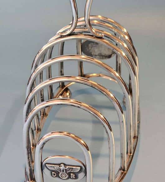 Bruckmann, Silver Toast Rack from Adolf Hitler's Dining Wagon 10 ‘242’