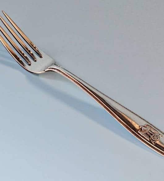 Adolf Hitler Solid Silver Formal Apettizer/desert fork from The Führerbau, with provenance