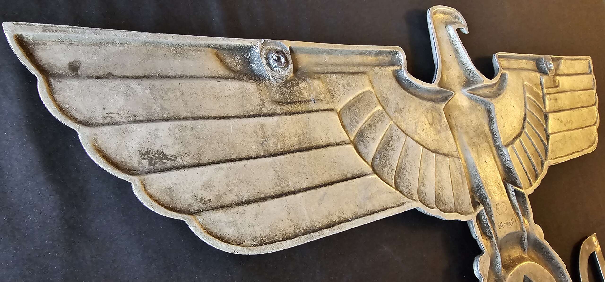 DEUTSCHE REICHSBAHN ADLER, 28,1/2″ (72.5cm) TRAIN EAGLE BY RHEINMETALL BORSIG, COMPLETE WITH IT'S ORIGINAL 'D' & 'R' LETTERS - Image 35