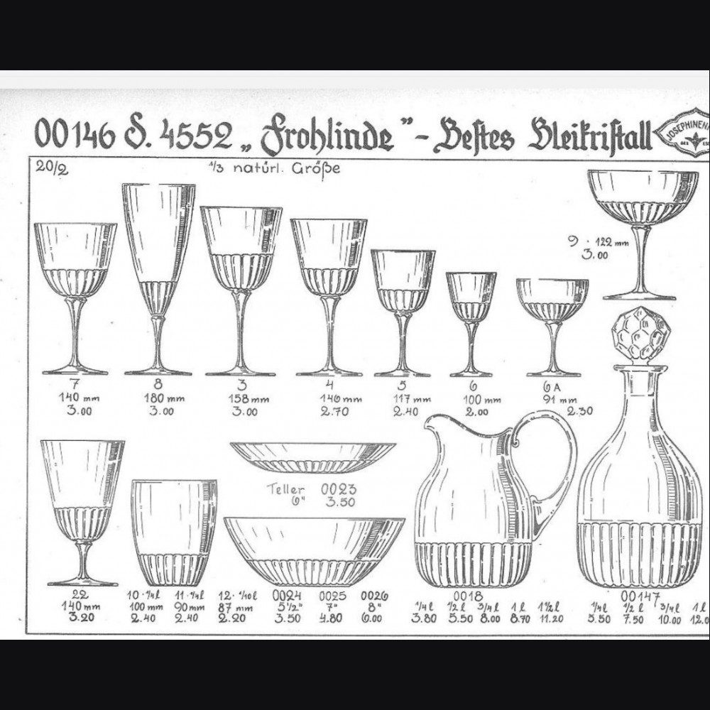 Lead Crystal Champagne Glass from Adolf Hitler’s Personal Table Service at The Berghof - Image 32