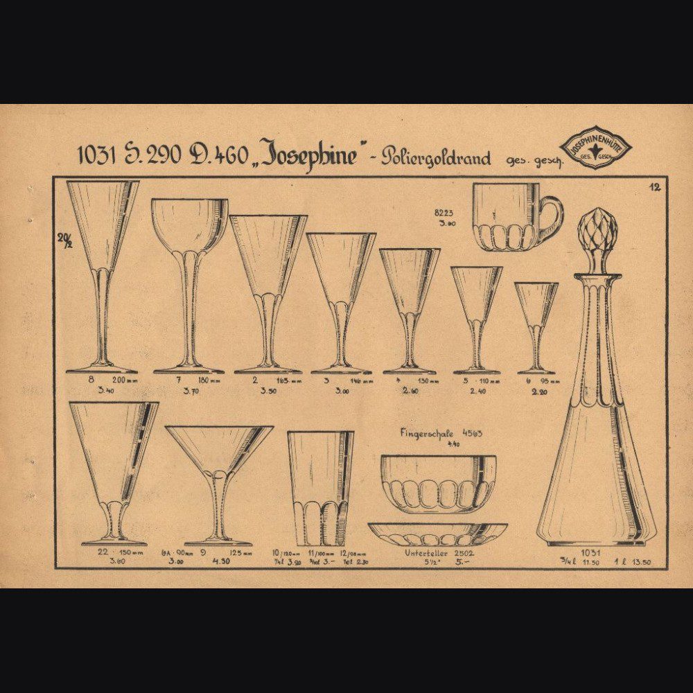 Lead Crystal Champagne Glass from Adolf Hitler’s Personal Table Service at The Berghof - Image 31